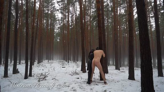 Mistress Firewolf in Video Punished With 100 Whiplashes In The Snow (2024/MPEG-4/1.32 GB)