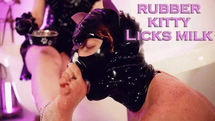 Madame Juliette in Video Rubber kitty in chastity licks milk from Mistress feet (2025/MPEG-4/778 MB)