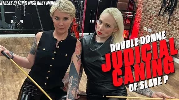 Strafkamer in Video Mistress Baton - Double Domme Judicial Caning Of Slave P 2 (2025/MPEG-4/445 MB)