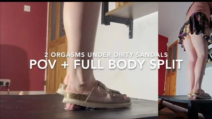Mistress Dolores Trampling and CBT in Video 2 Orgasms under Filthy Summer Sandals POV full body version Rubbing my Slaves Cock (2025/MPEG-4/2.13 GB)