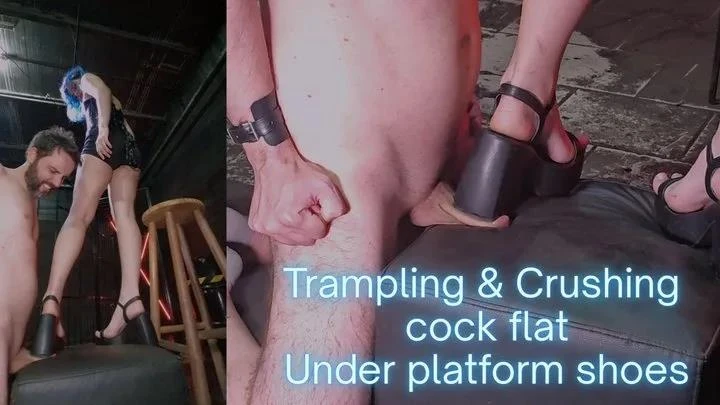 Goddess Lune in Video 031 Trampling - Crushing Cock Flat Under a Platform Shoes (2025/MPEG-4/667 MB)