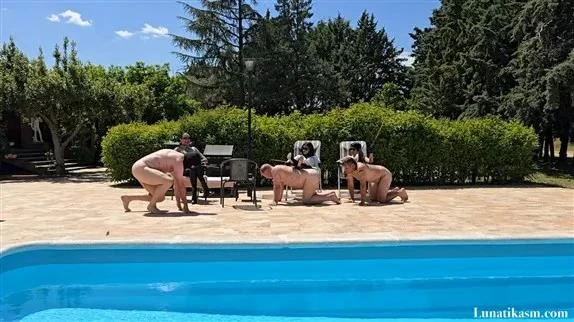 Mistress Lunatika in Video Lunatikasm - Multiple Caning At The Pool Part 2 (2025/MPEG-4/245 MB)