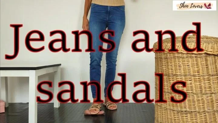 shoelovers in Video Jeans And Sandals Shoejob Cock Trampling (2025/MPEG-4/1.11 GB)