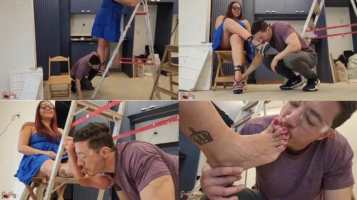 Kiffa Feet in Video Electricist Foot Pervert Tricks Kiffa Worshipping Her Feet To Finish The Job Foot Fetish Foot Worship Soles Soles Licking (2025/MPEG-4/1.12 GB)