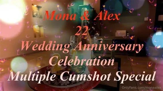 Miss Mona Alex in Video Wedding Anniversary Celebration Multiple Cumshot Special (2025/MPEG-4/2.57 GB)