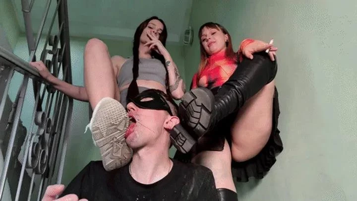 Petite Princess Femdom in Video Ash Dirt From Shoe Soles And Spit Fill Slave's Mouth After The Mockery By Two Mistresses (2025/MPEG-4/540 MB)