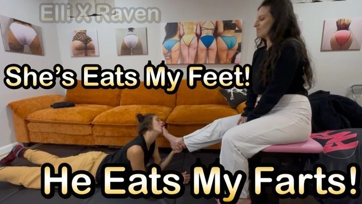 Fetish Nature Films - She Eats My Feet He Eats My Farts Ellie x Raven