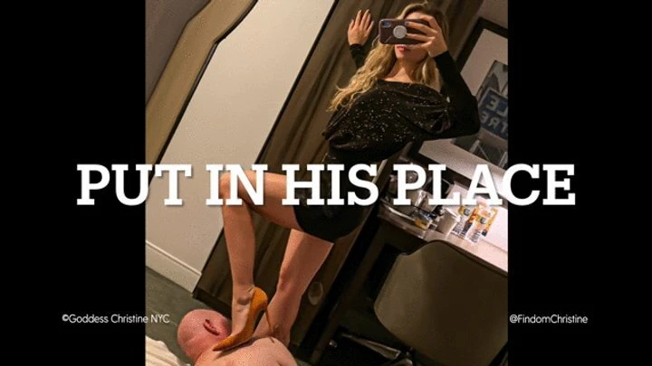 Goddess Christine Nyc - Findom Christine - Put In His Place